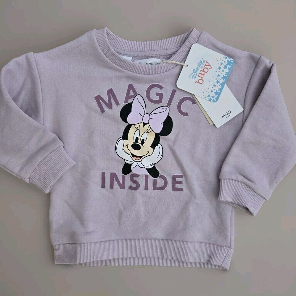 MNG Kids Terry Sweater Disney Minnie Magic is Here‎ Size 9-12mos NWT- S9